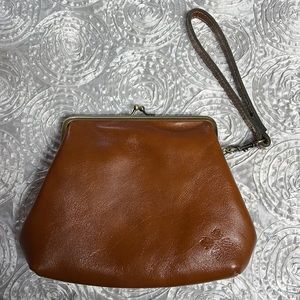 Patricia Nash Wristlet Tan Leather